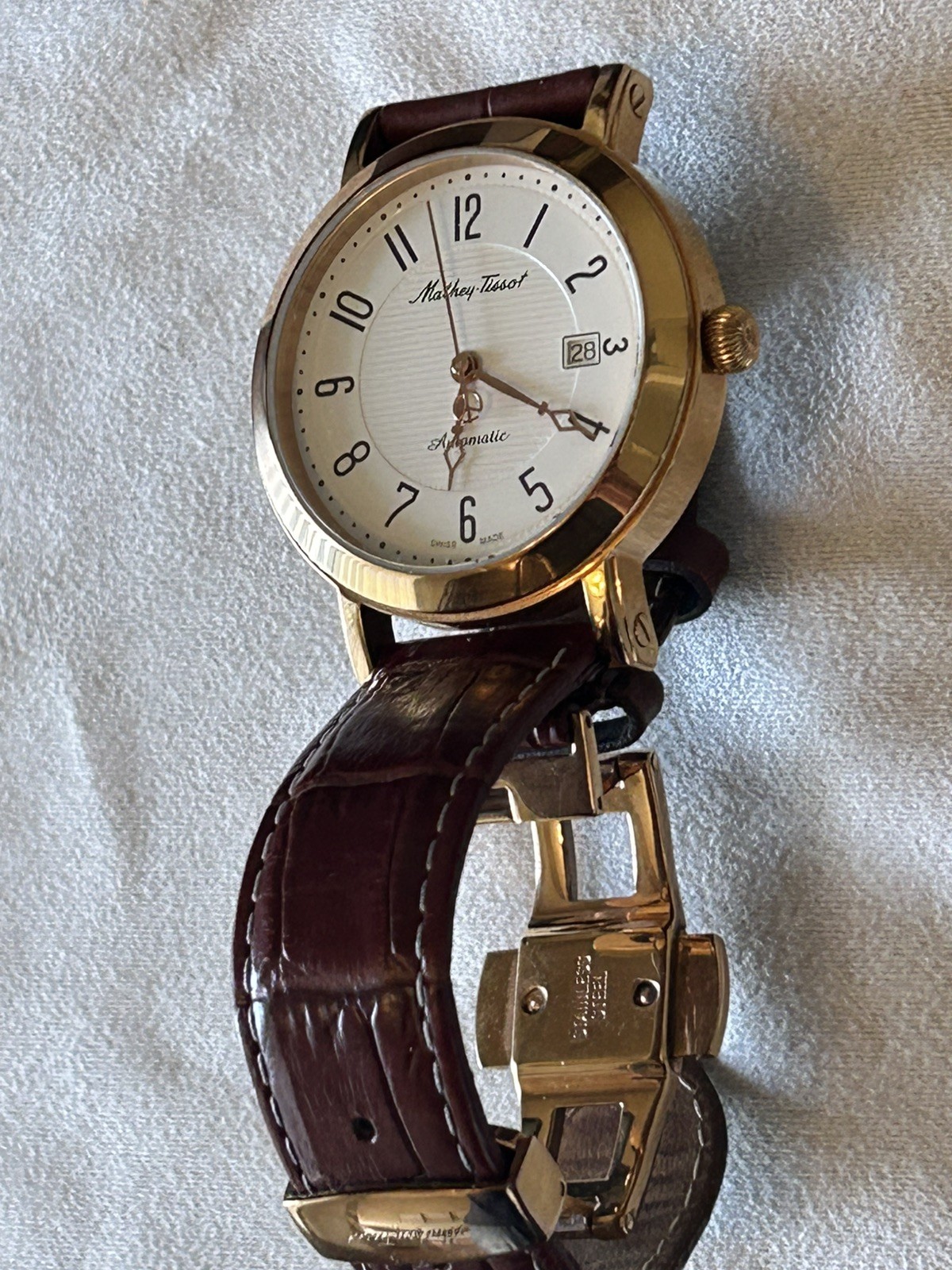Mathey-Tissot City Auto Watch White Dial 28 jewels