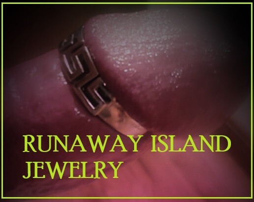 HANDMADE Silver Greek Key Penis Glans Ring Solid Cuff Style New *