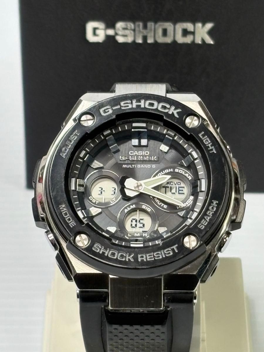 Condition With Manual Box CASIO G-Shock GST W300G 1AJF Resin Bezel Radio Solar