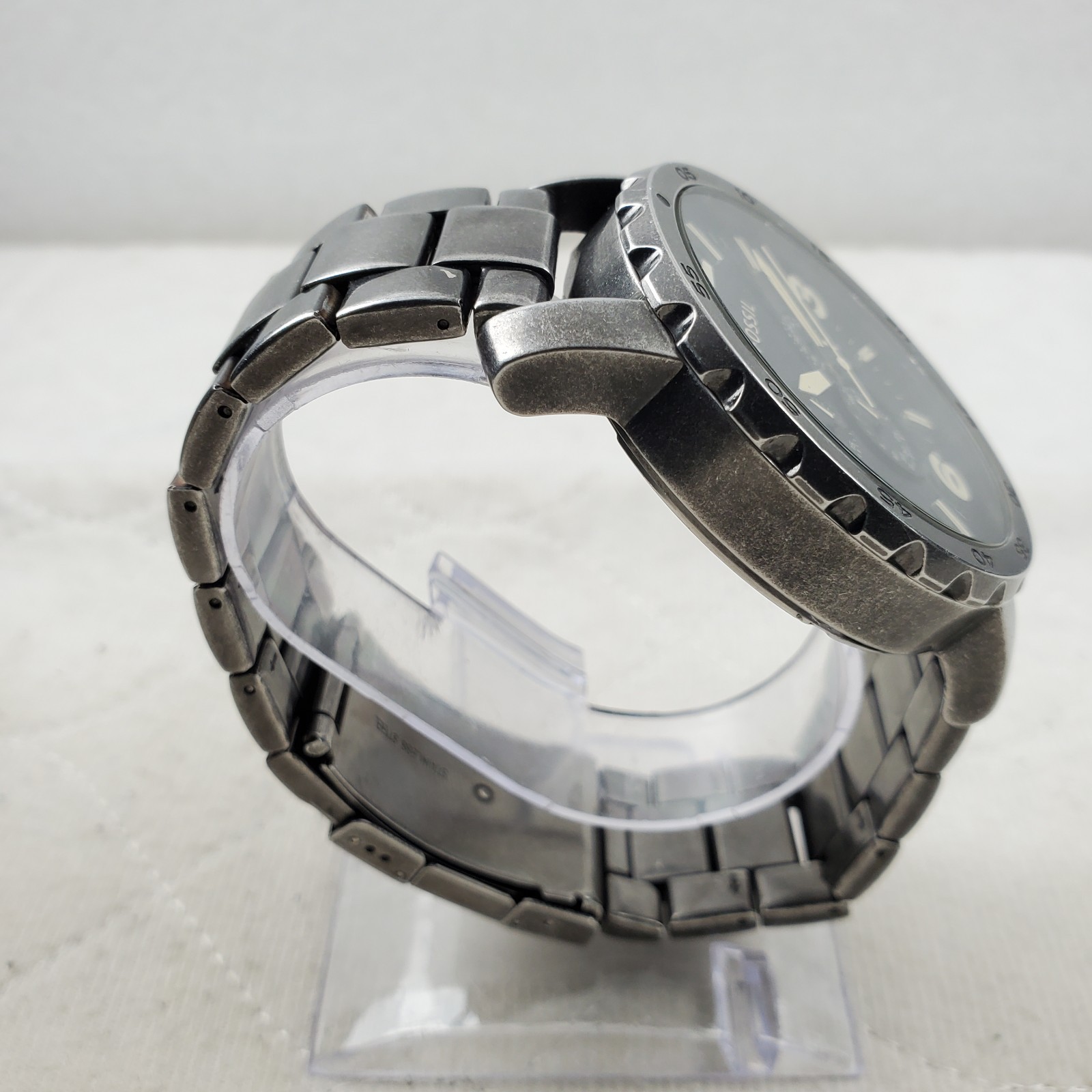 FOSSIL NATE CHRONOGRAPH JR1388 BIG FACE 50MM STAINLESS STEEL DATE MEN’S WATCH