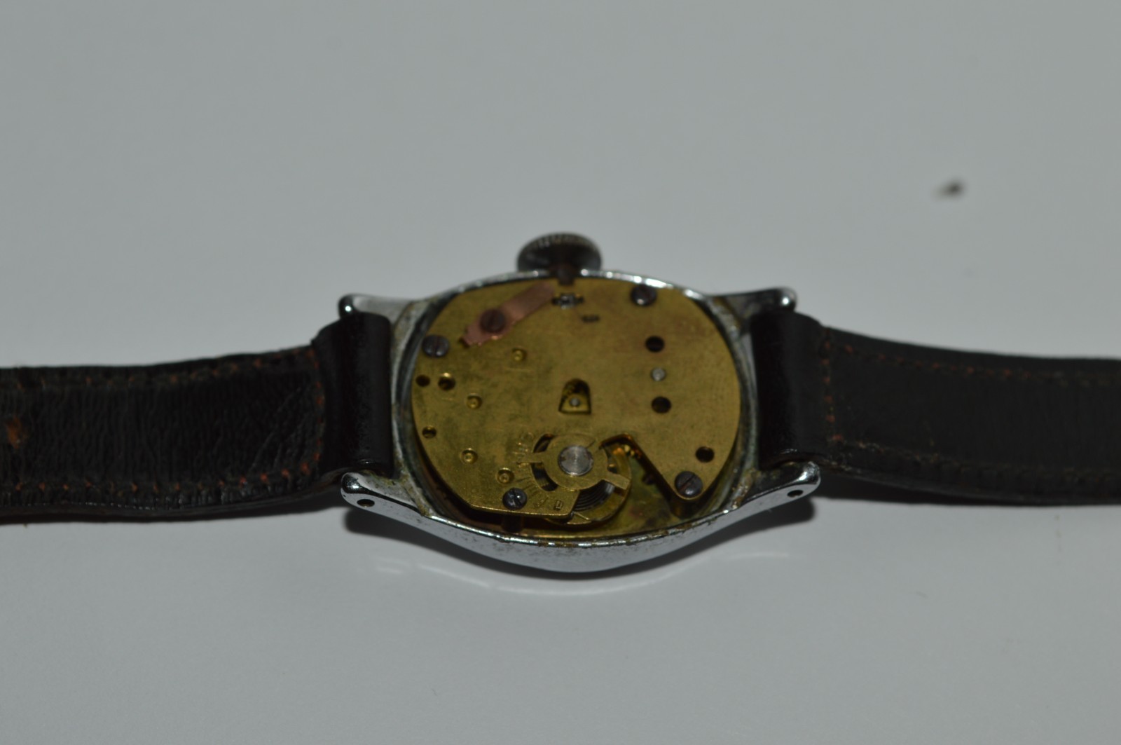 Ingersoll US Time A-4015 Mickey Mouse Watch Wind Up 23mm 1940s Sold As Is Parts