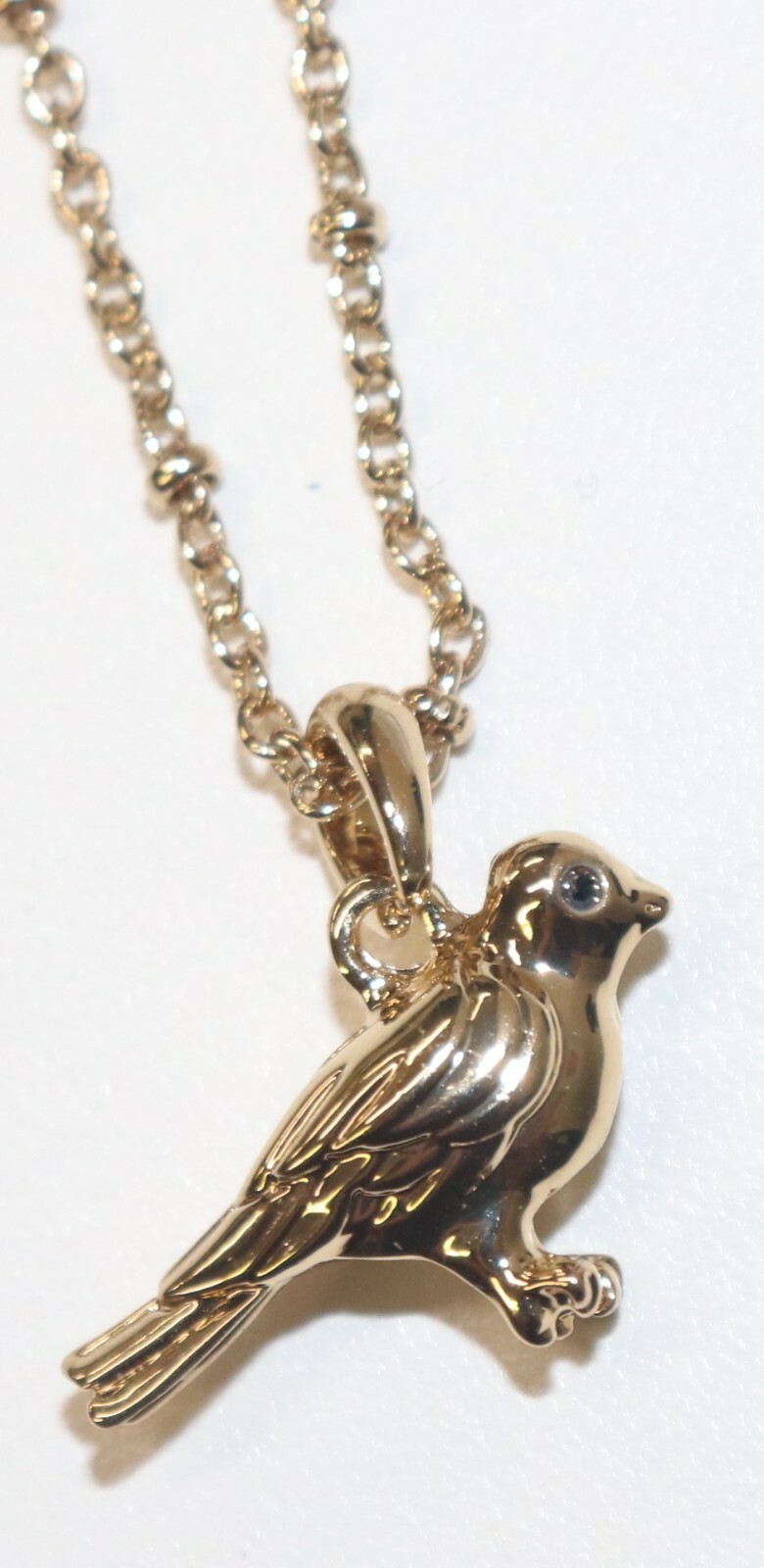 2017 Avon Lucky Animal Charm Necklace – Bird Goldtone