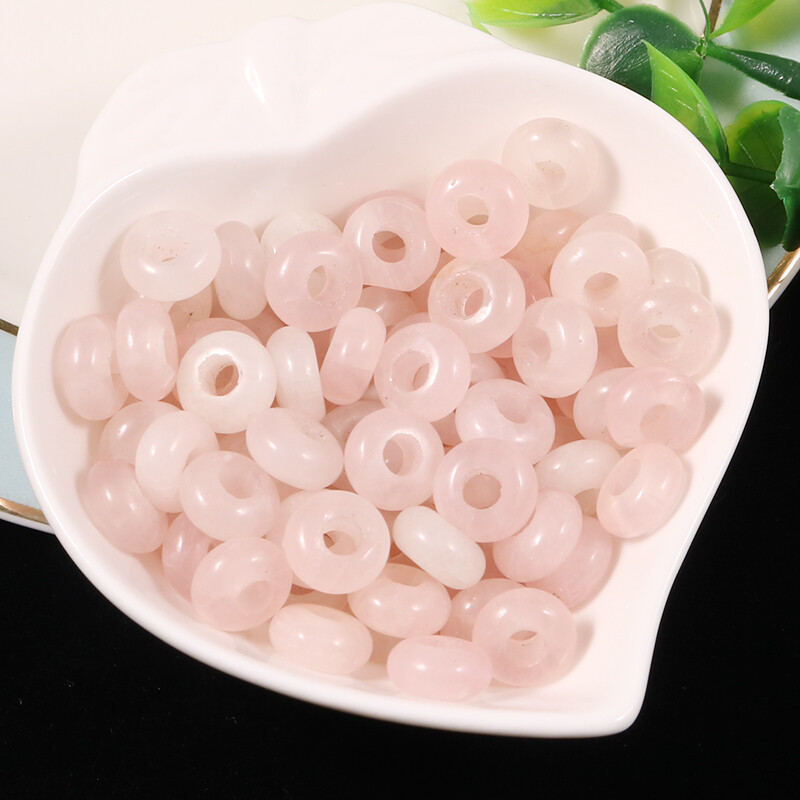 Natural Mini Stone 4x10mm Big Hole Beads Charms Healing Mix for Jewelry making