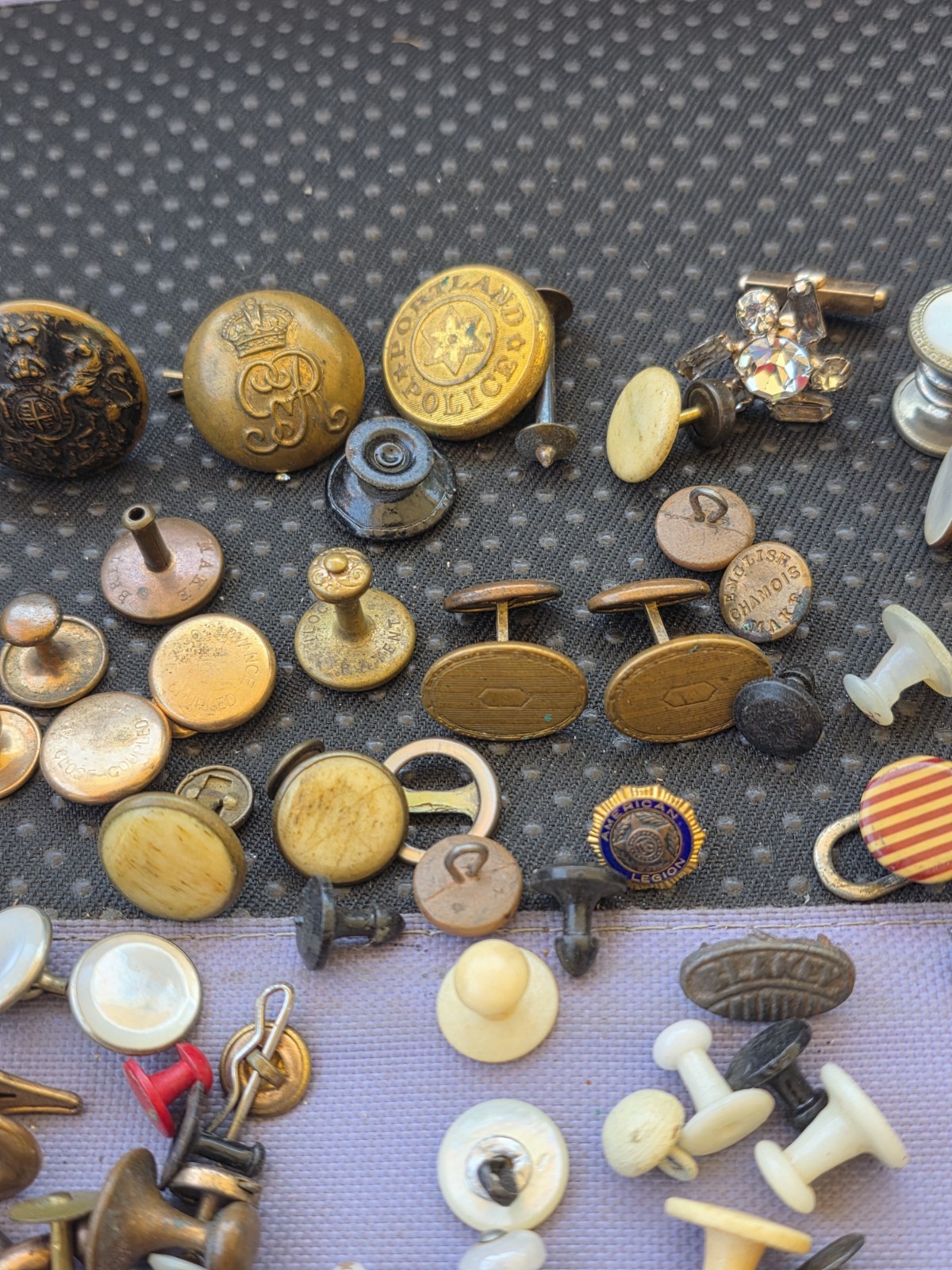Vintage Victorian,Nouveau Cufflinks & Buttons Lot Pre Owned Condition D3
