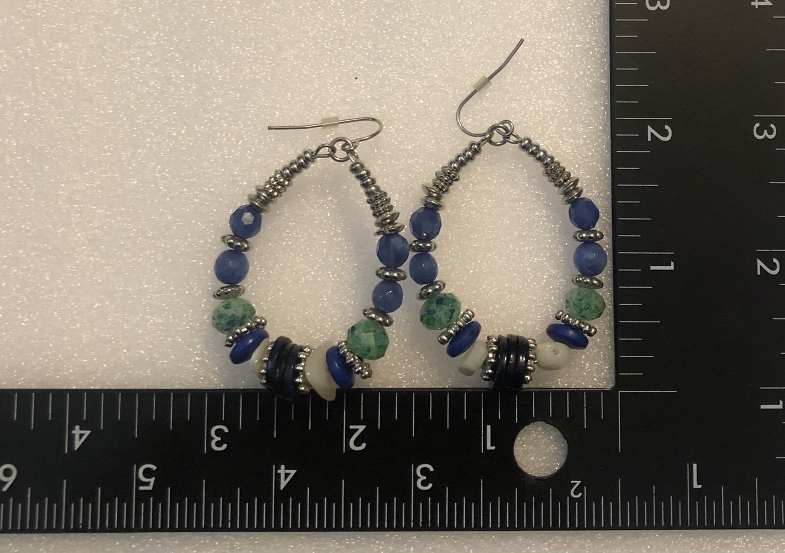 Contemporary Silver Toned Beaded Boho Earrings Fashion Jewelry2455 GS50C23