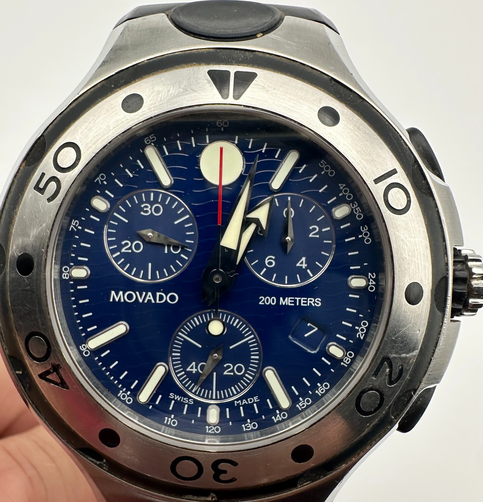 MOVADO Series 800 Chronograph, 45mm Quartz Watch, Ref. 84 C5 1896.1; Free Ship!