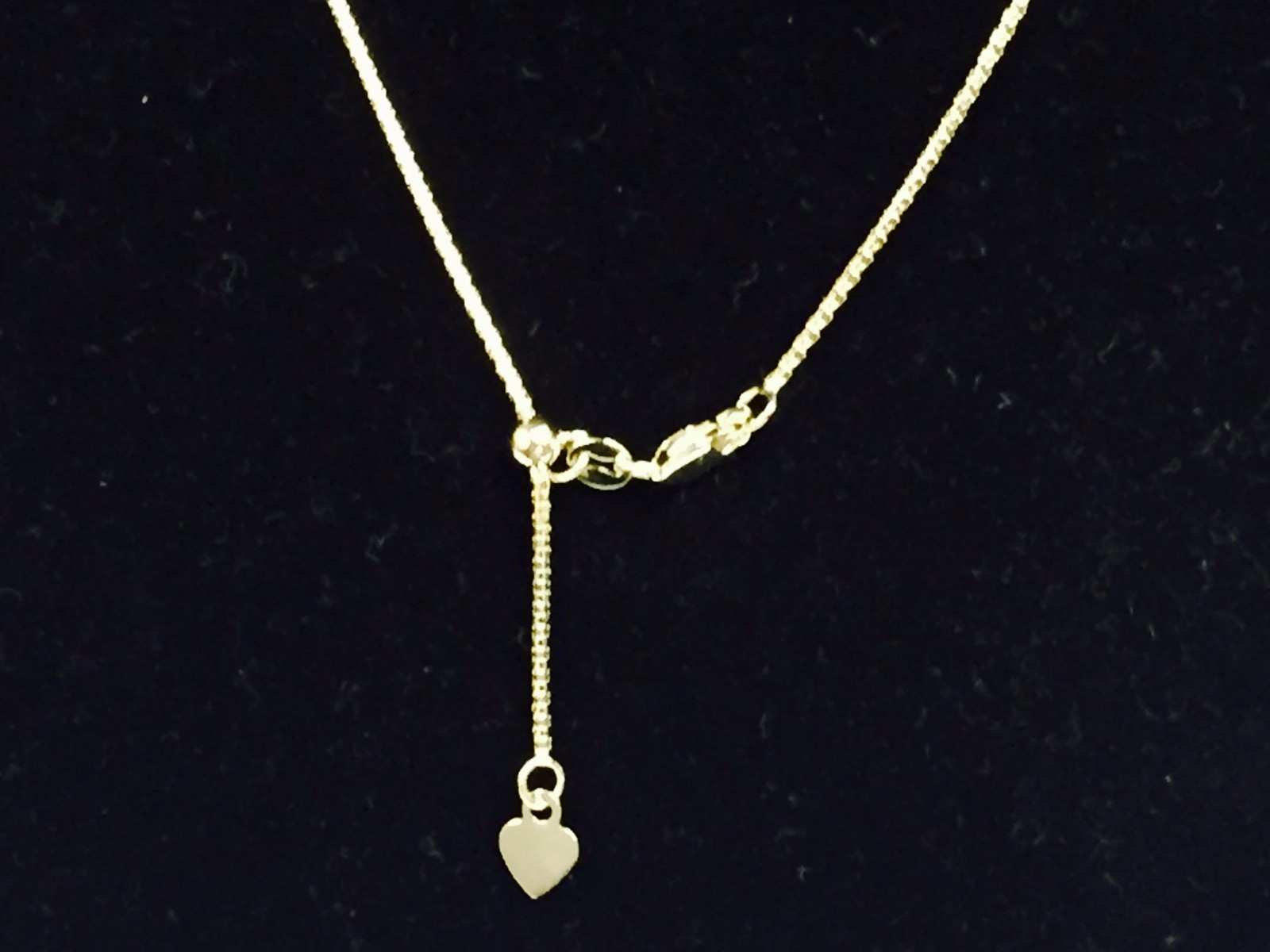 14kt Yellow Gold 22″ Adjustable Popcorn Pendant Chain/Necklace 1.3 mm – 2.5 Gram