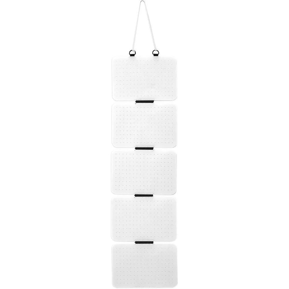 Foldable Felt Jewelry Organizer 5-Tier Wall Hanging Earring Display