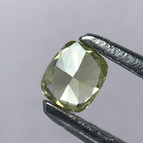 0.11CT 3 MM OVAL CUT DIAMOND ROSECUT DIAMOND YELLOW NATURAL LOOSE DIAMOND