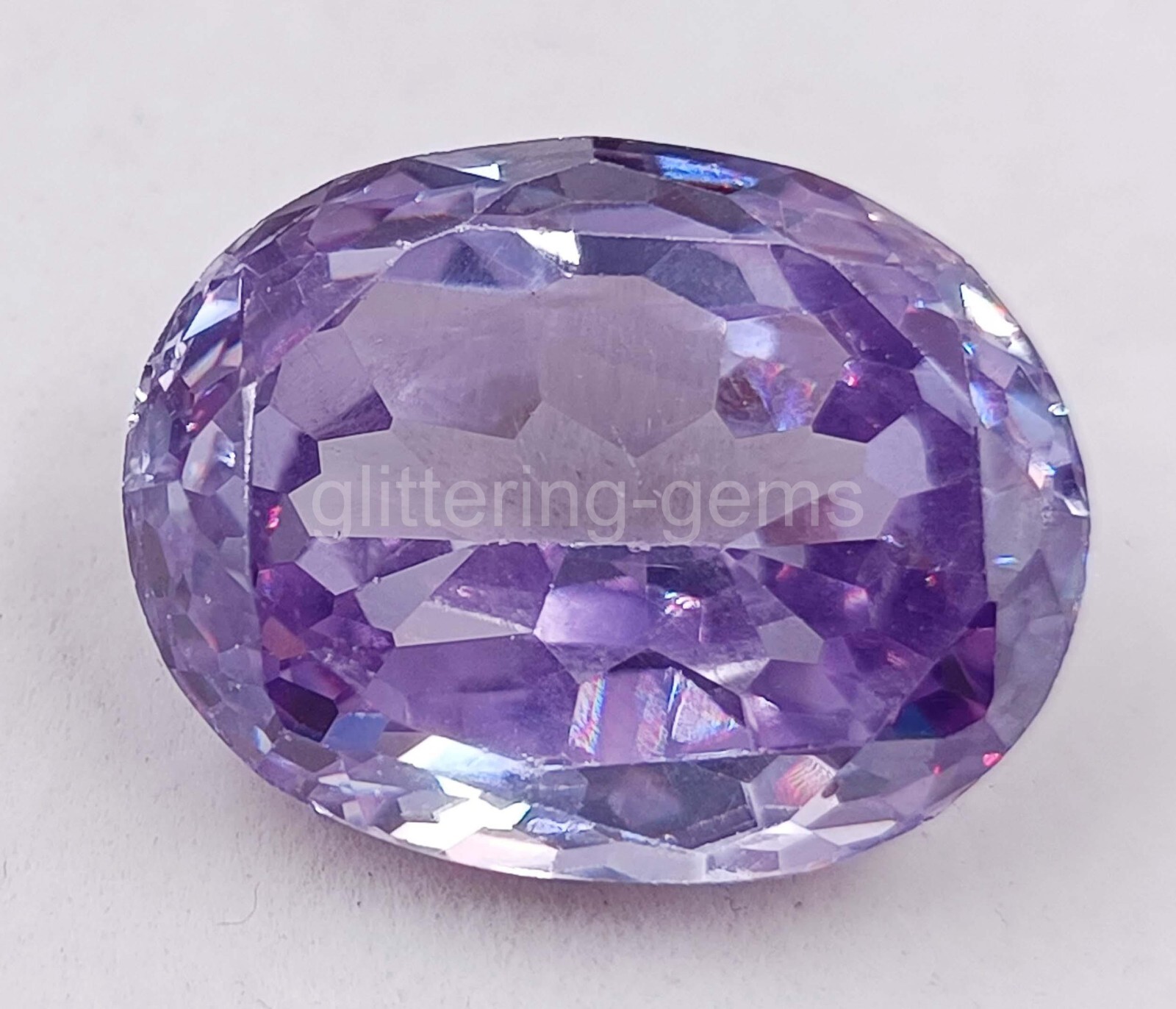 Natural 40.55 CT Oval Cut Purple Amethyst IGL Certified Loose Gemstone 5MSU