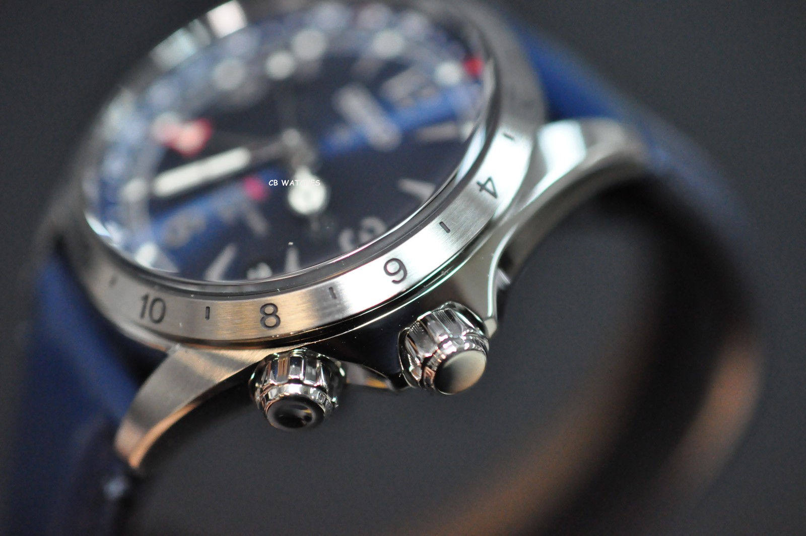 Seiko Prospex SPB377J1 Alpinist Blue Dial GMT Leather 200m Automatic