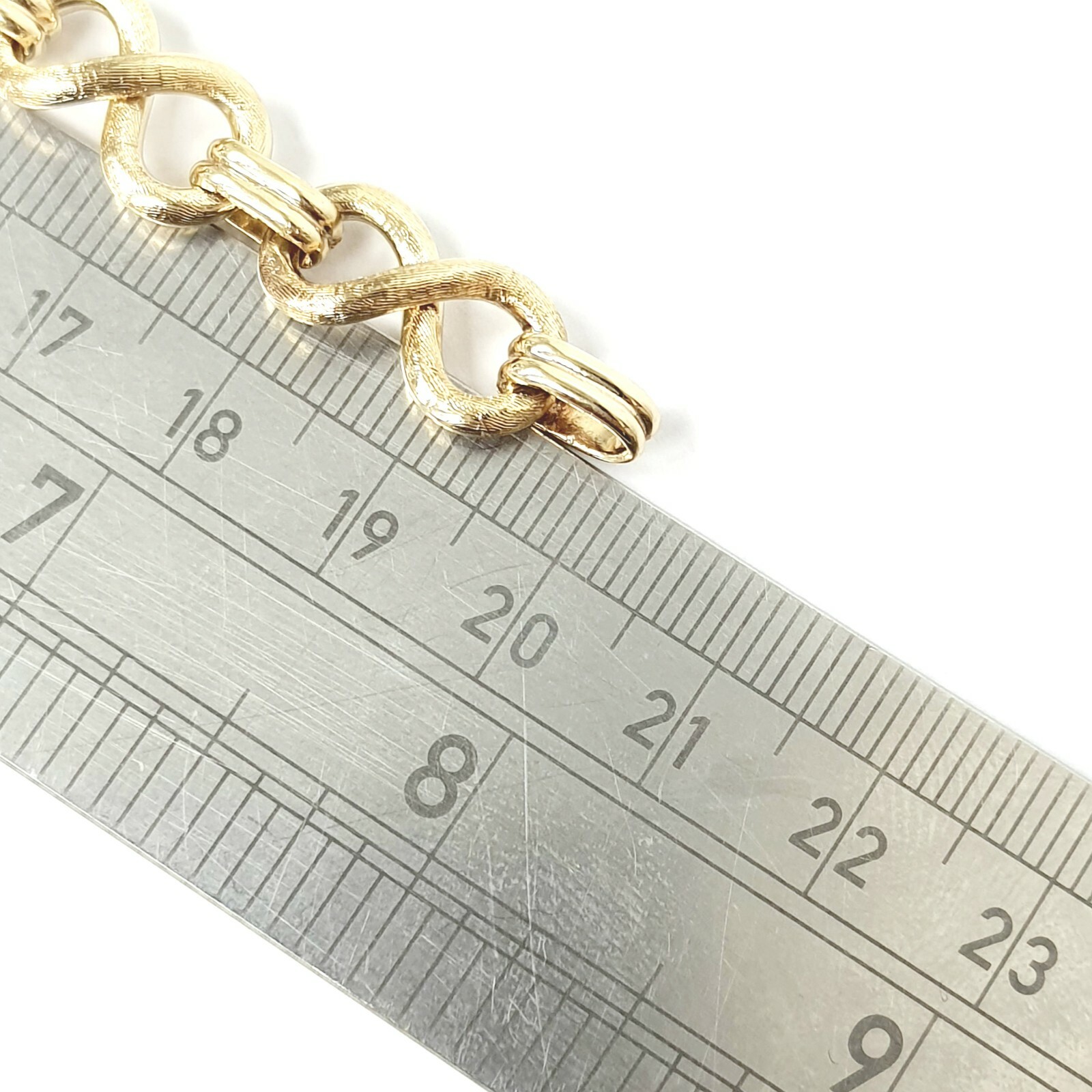 9ct Gold Fancy Bracelet Solid UK Hallmarked 8 Inches 25.8g