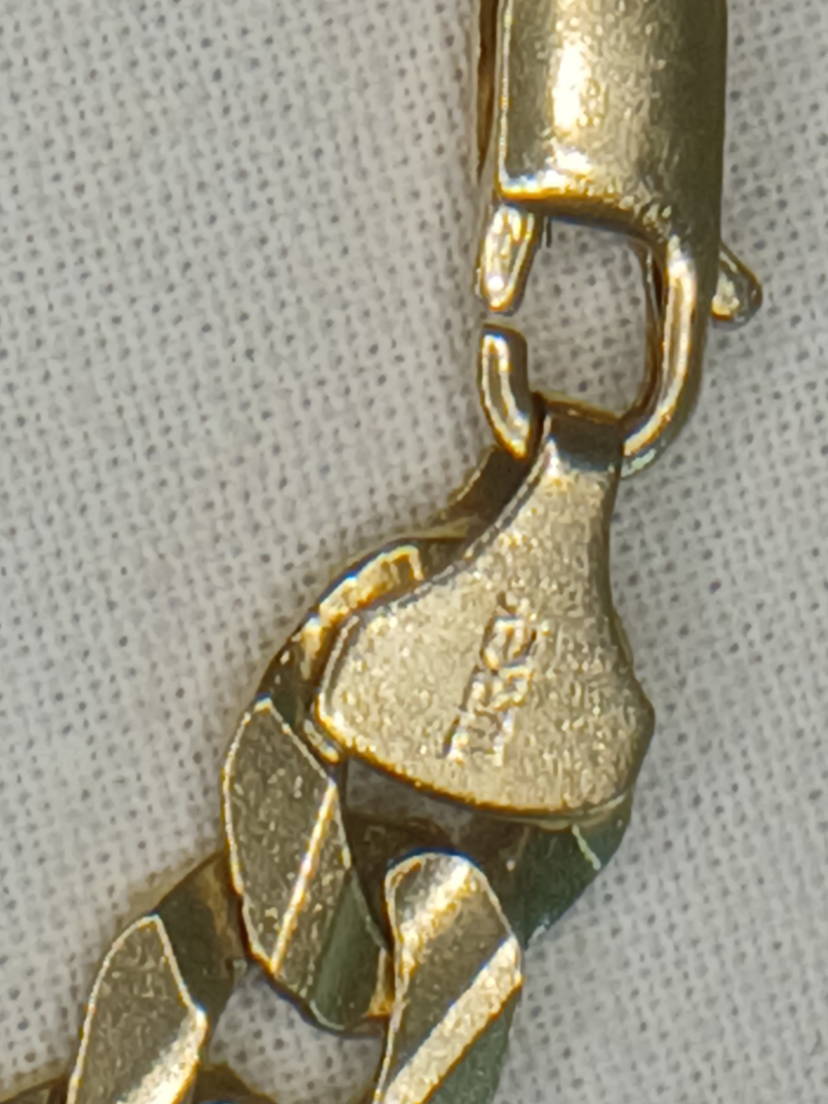 10k Solid Gold Curb Link Necklace 22″ 50.5 Grams 9mm Midas 10k
