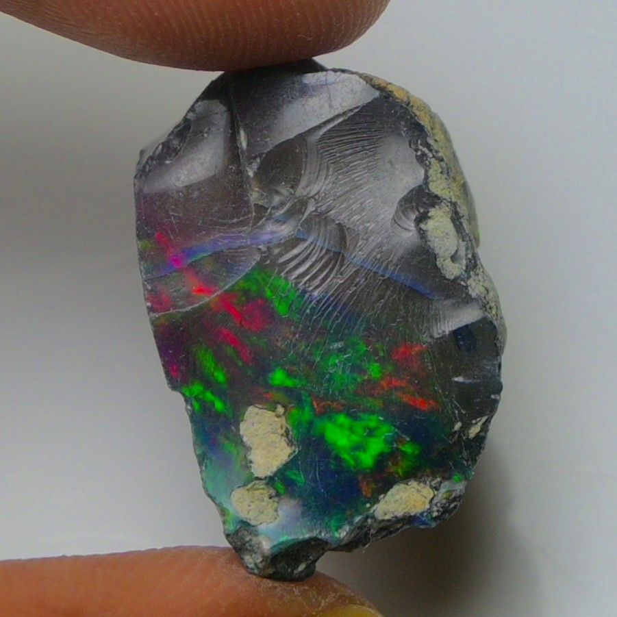 Black Opal Rough 12.45 Carats, Smoked Ethiopian Welo Opal Rough, Fire Opal Raw