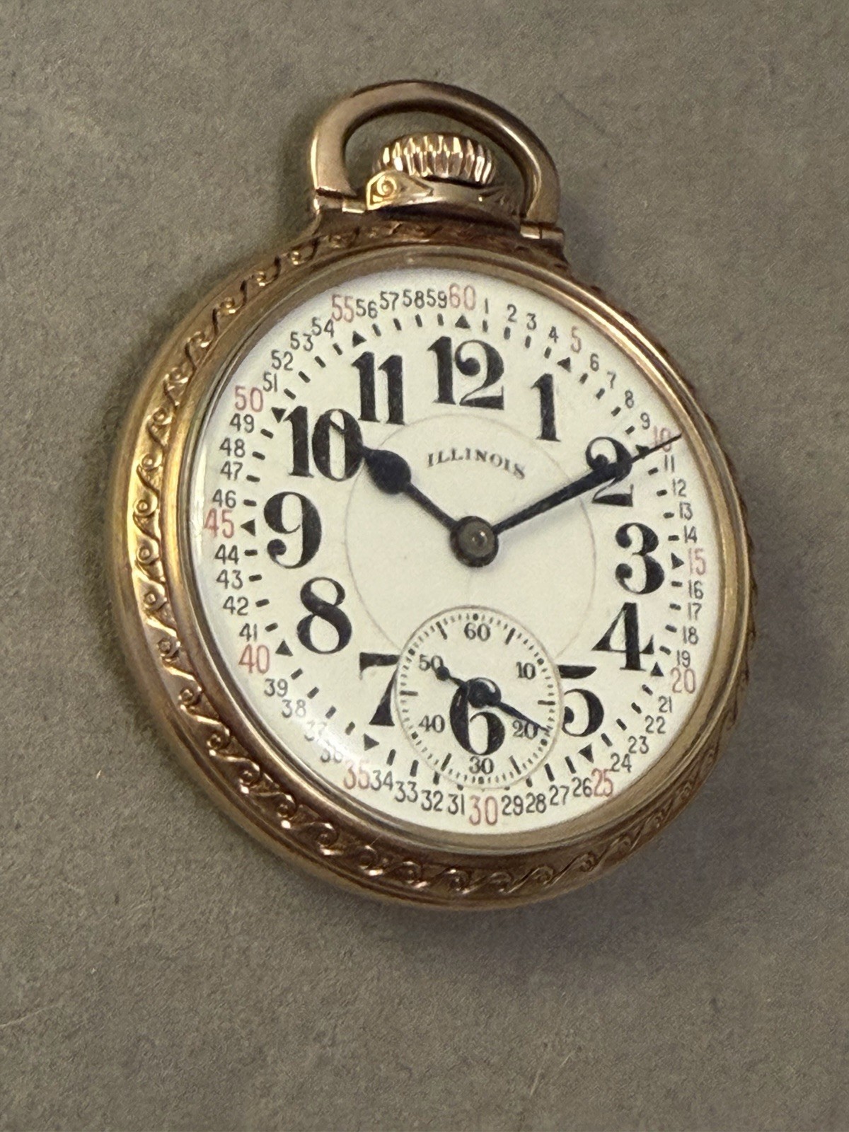 ILLINOIS 161 BUNN SPECIAL 60-HR. 21j 10k GF OF MONTGOMERY 16s RR POCKET WATCH 31