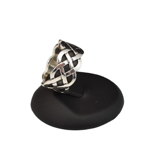 Sterling Silver Ring 925 Celtic Knot Weave Irish Men’s Band Size 7.5, 8.25, 9