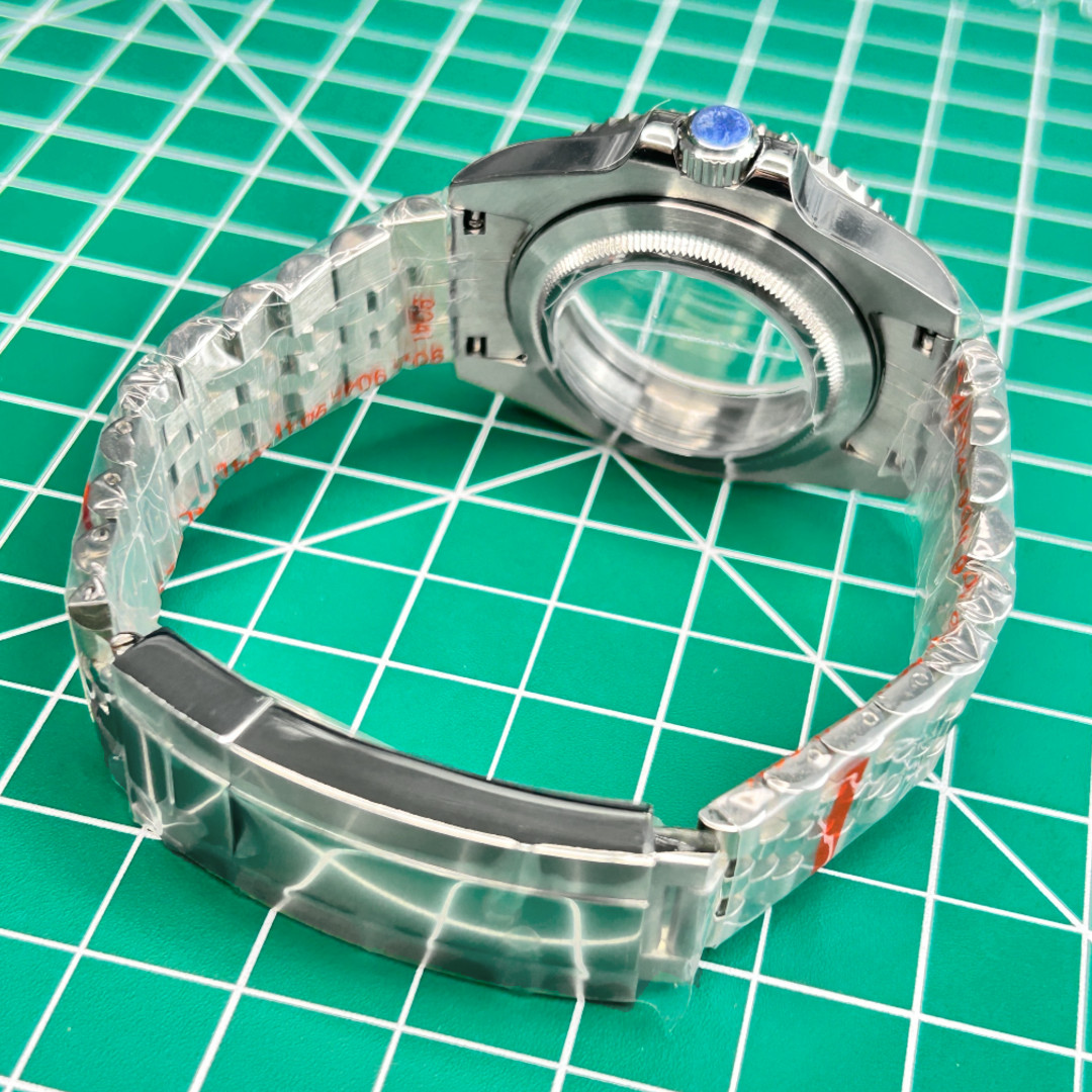 40mm Brushed Watch Case 200m Waterproof GMT Retro Coke Mod For Nh35 Nh36 Nh34