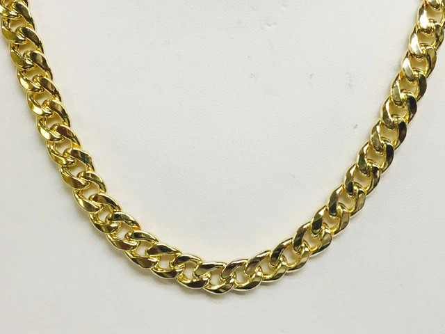14k Yellow Gold 22″ Men’s Miami Cuban Curb Link 7.5 mm 45 Grams Chain/Necklace