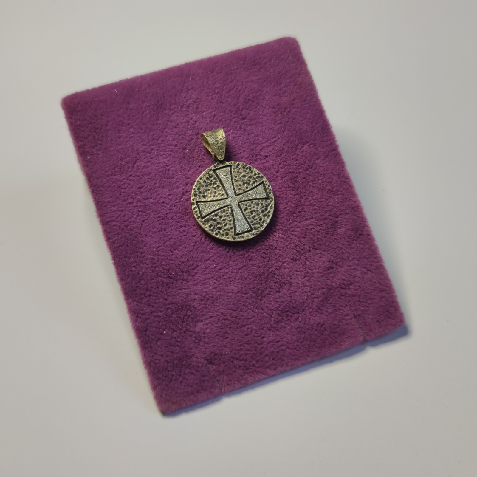 Gothic Cross Pendant Handmade Men Jewelry Birthday Gift