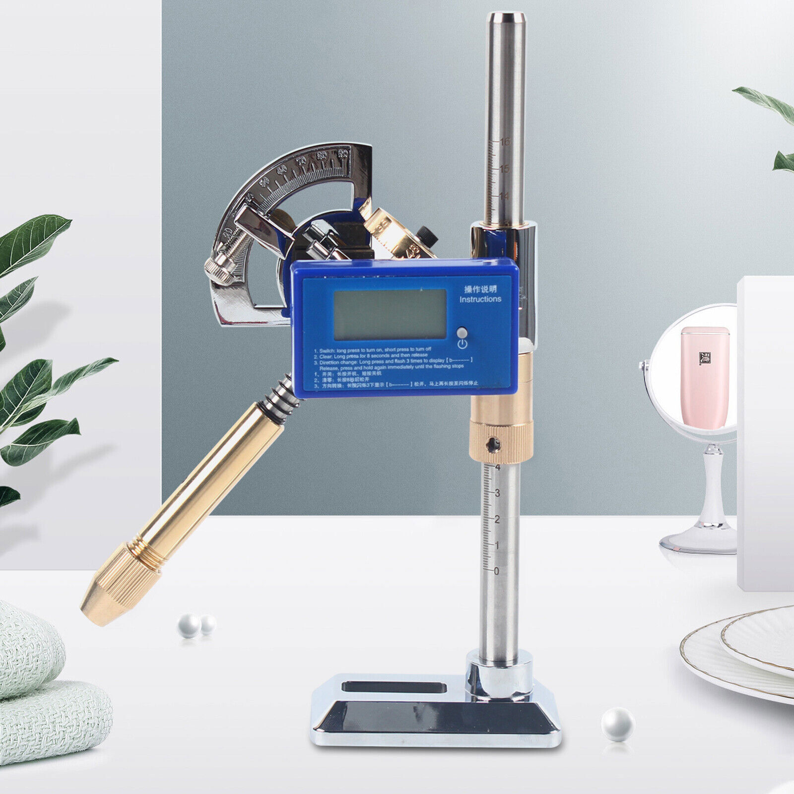 DigitalDisplay Angle Manipulator Gem Faceting Machine Jewelry Faceting Equipment