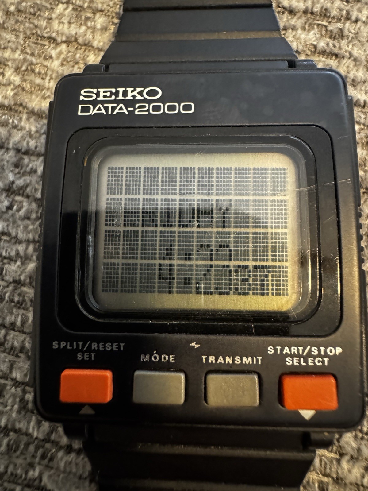 Vintage SEIKO DATA-2000 LCD Display 2000 Character 1984 Computer Men’s Watch !!
