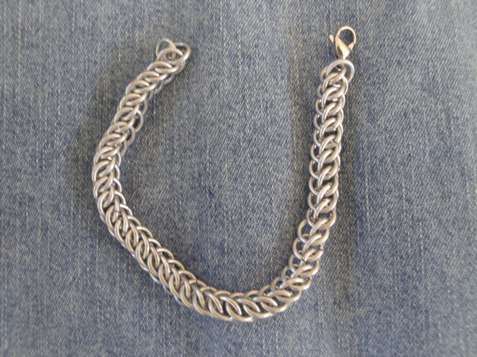Half Persian Aluminum Chainmail Bracelet Unisex/Free Earrings