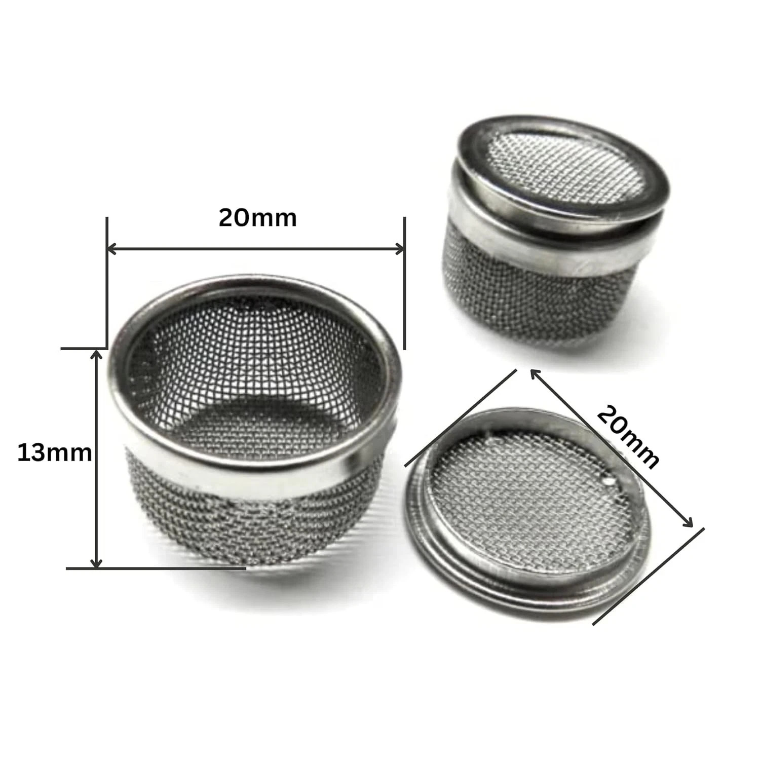 2PCS Mini Mesh Basket: Ultrasonic Cleaner Parts Holder for Small Components