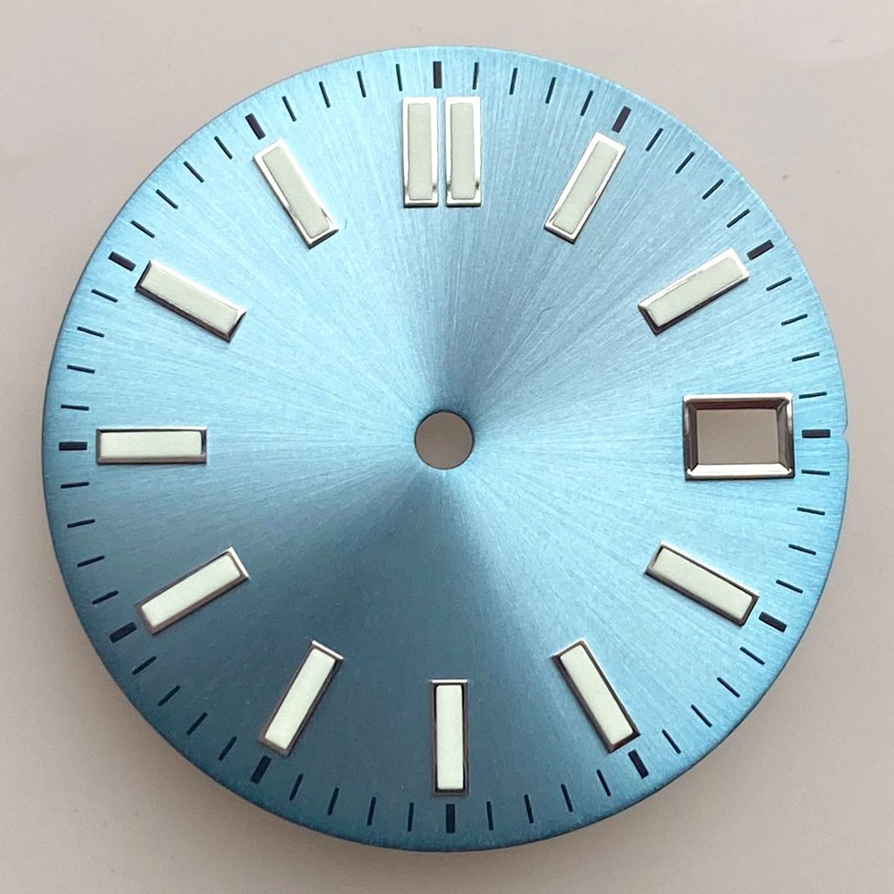 29mm Black Pink Blue Sunburst Watch Dial Fit Datejust Japan NH35 NH36 Movement