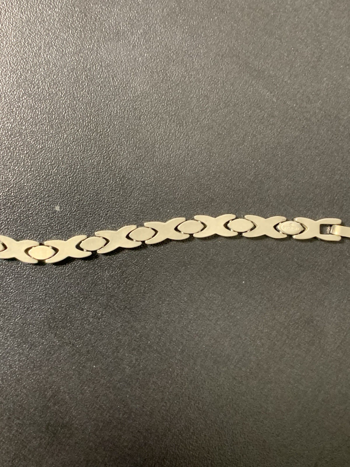 GIVENCHY X’s & O’s Gold & Silver Tone Vintage Link Bracelet