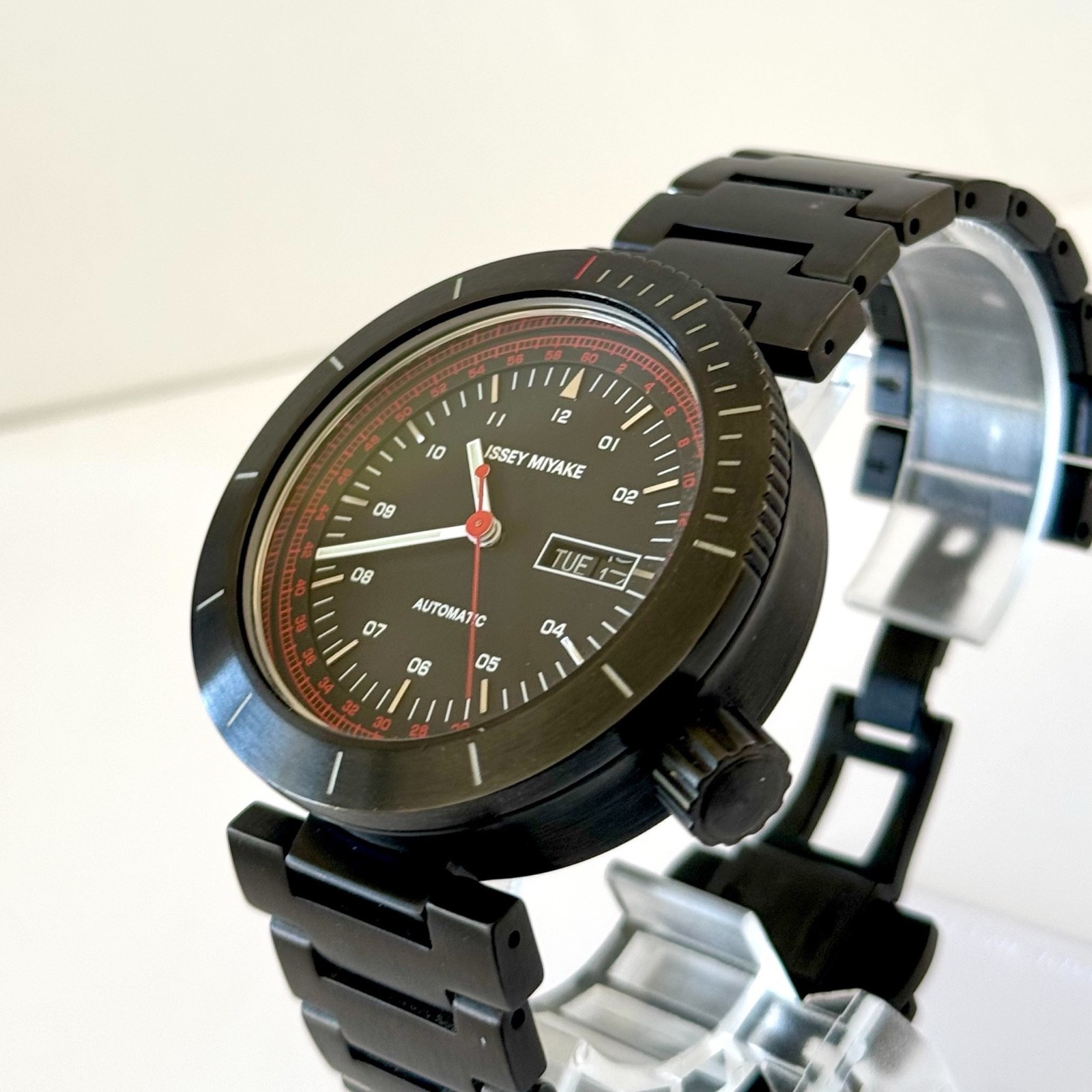 ISSEY MIYAKE Mens W Automatic Watch NH36-0010 Works well