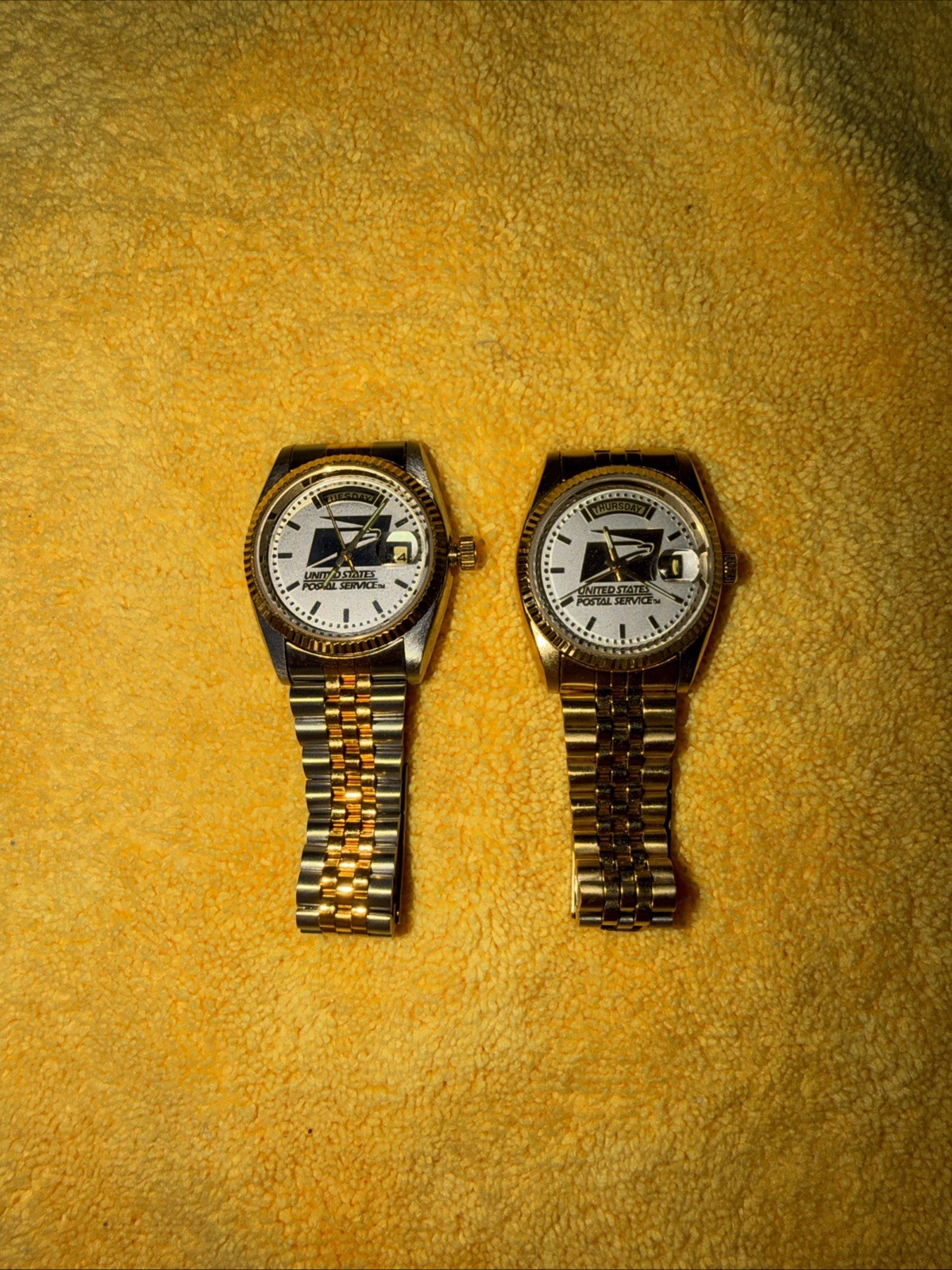 United States Postal Service Watches (2) with Case