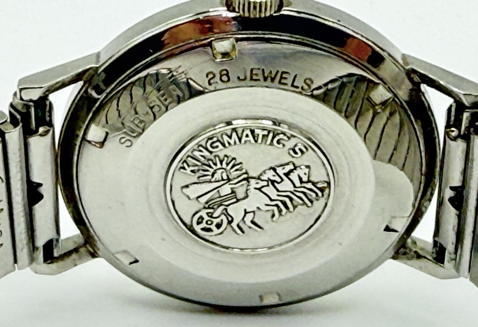 Vintage Movado Kingmatic Sub-Se Men’s Automatic Watch 28 Jewels 34mm