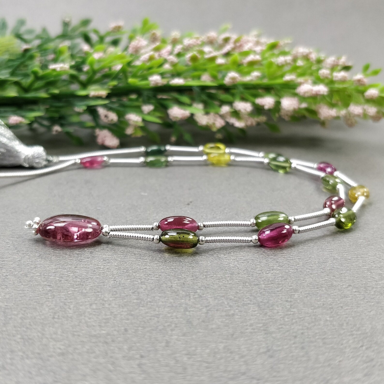 20.50cts Natural Watermelon Tourmaline Plain Oval Loose Beads 6.5*4.5mm – 12*8.5