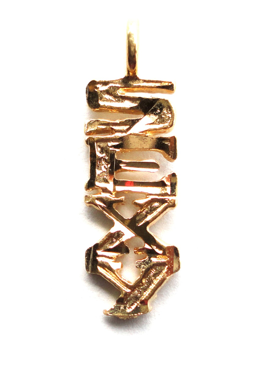 SEXY Pendant Word Charm Gold Plated Metal Jewelry For Necklace Chain Gift