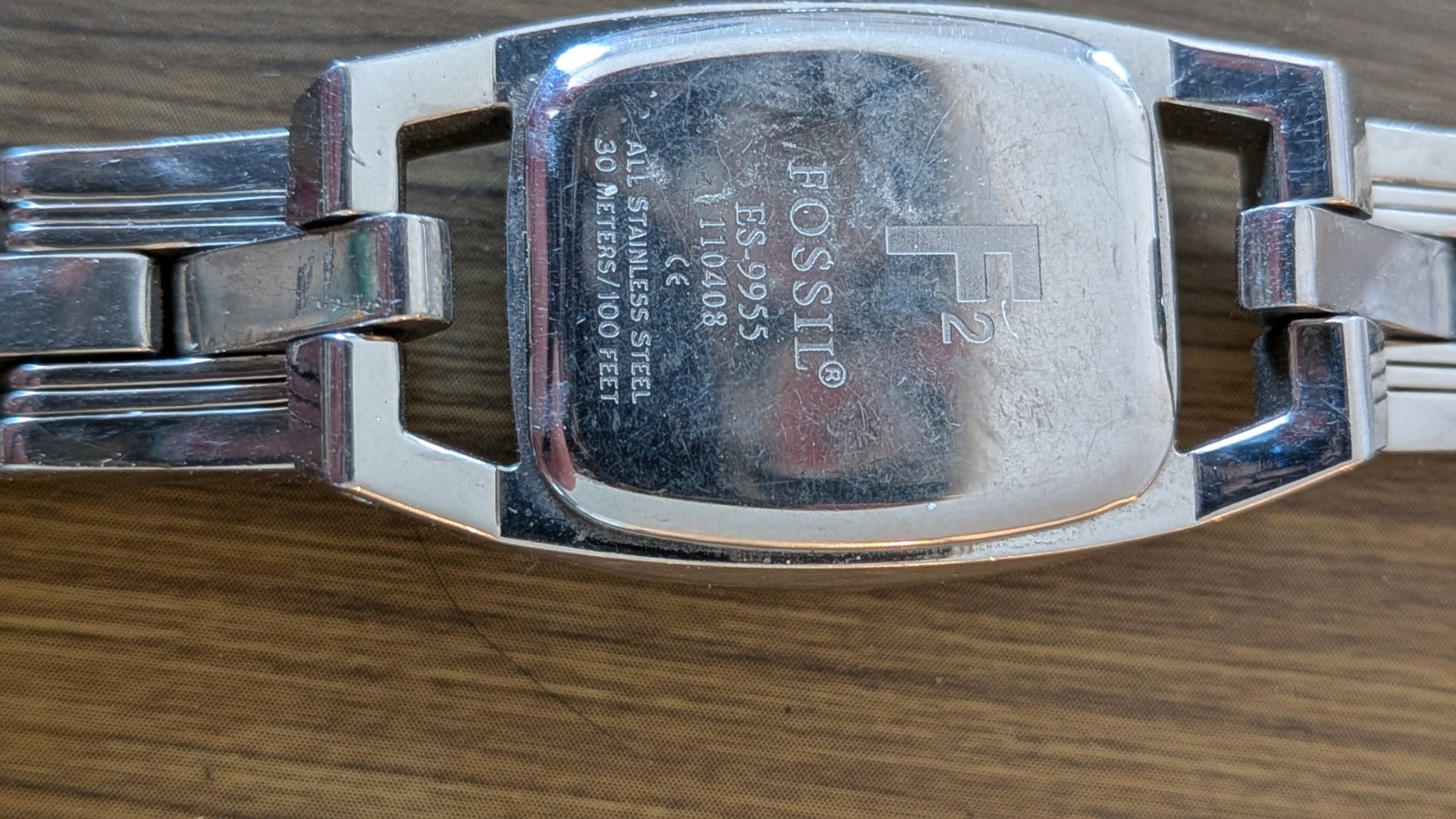 Ladies Fossil Wrist watch Silver Toned ES9955 Untested