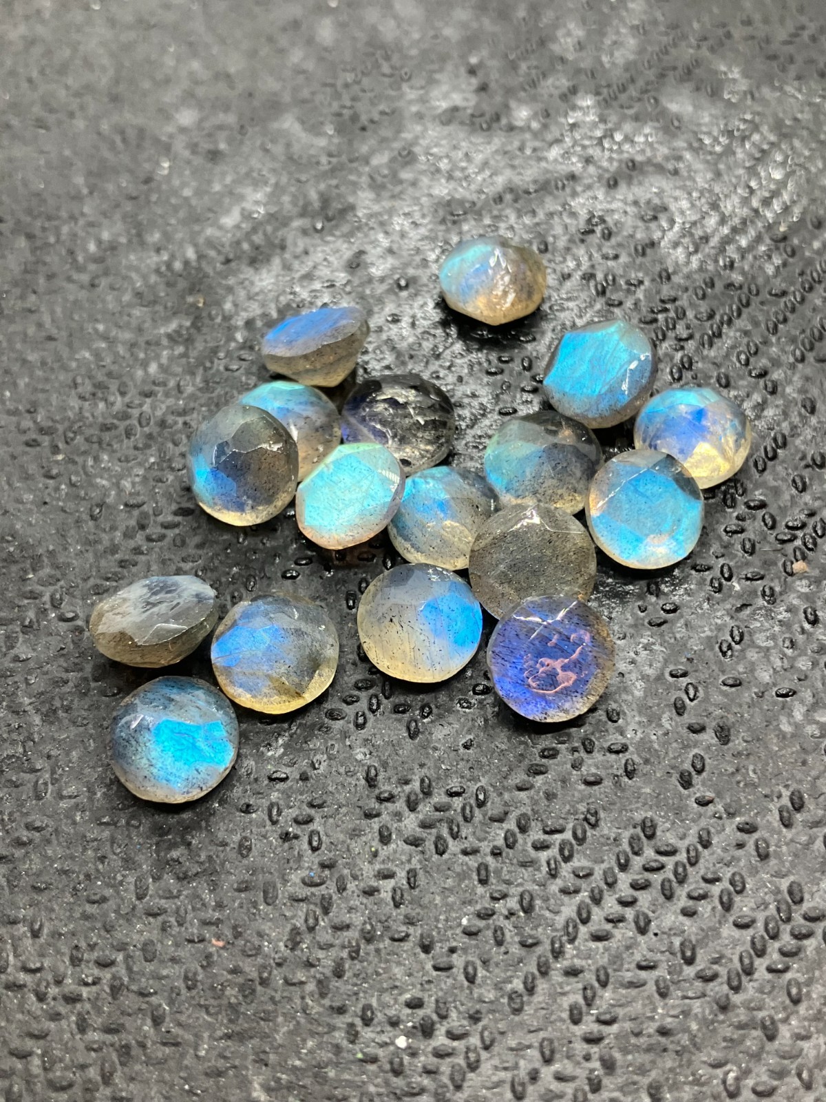 AAA Natural Labradorite Moonstone Round Cut Loose Gemstone For Making Jewelry
