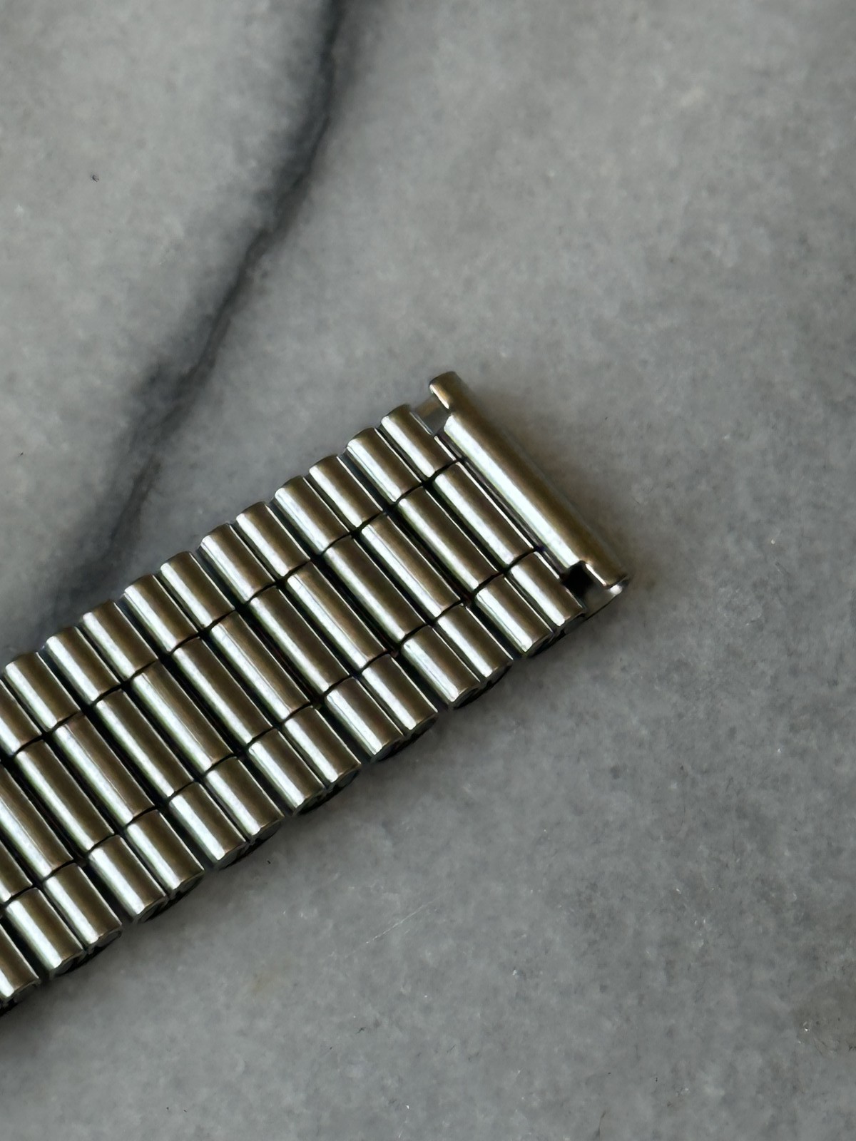Bracelet de montre vintage en acier inoxydable de style jubilé