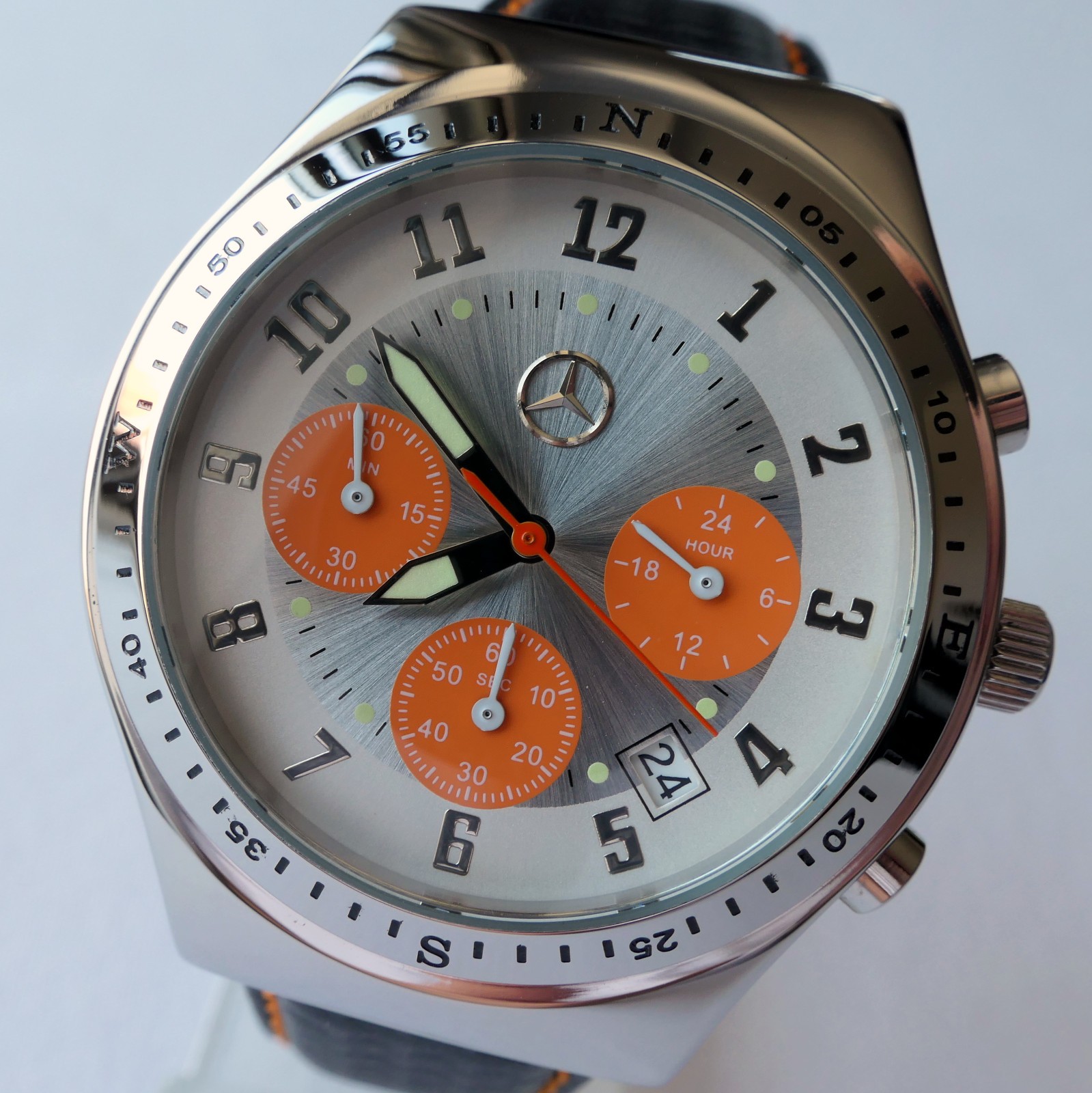 Mercedes Benz AMG Motorsport Racing Car Accessory Sport Design Chronograph Watch