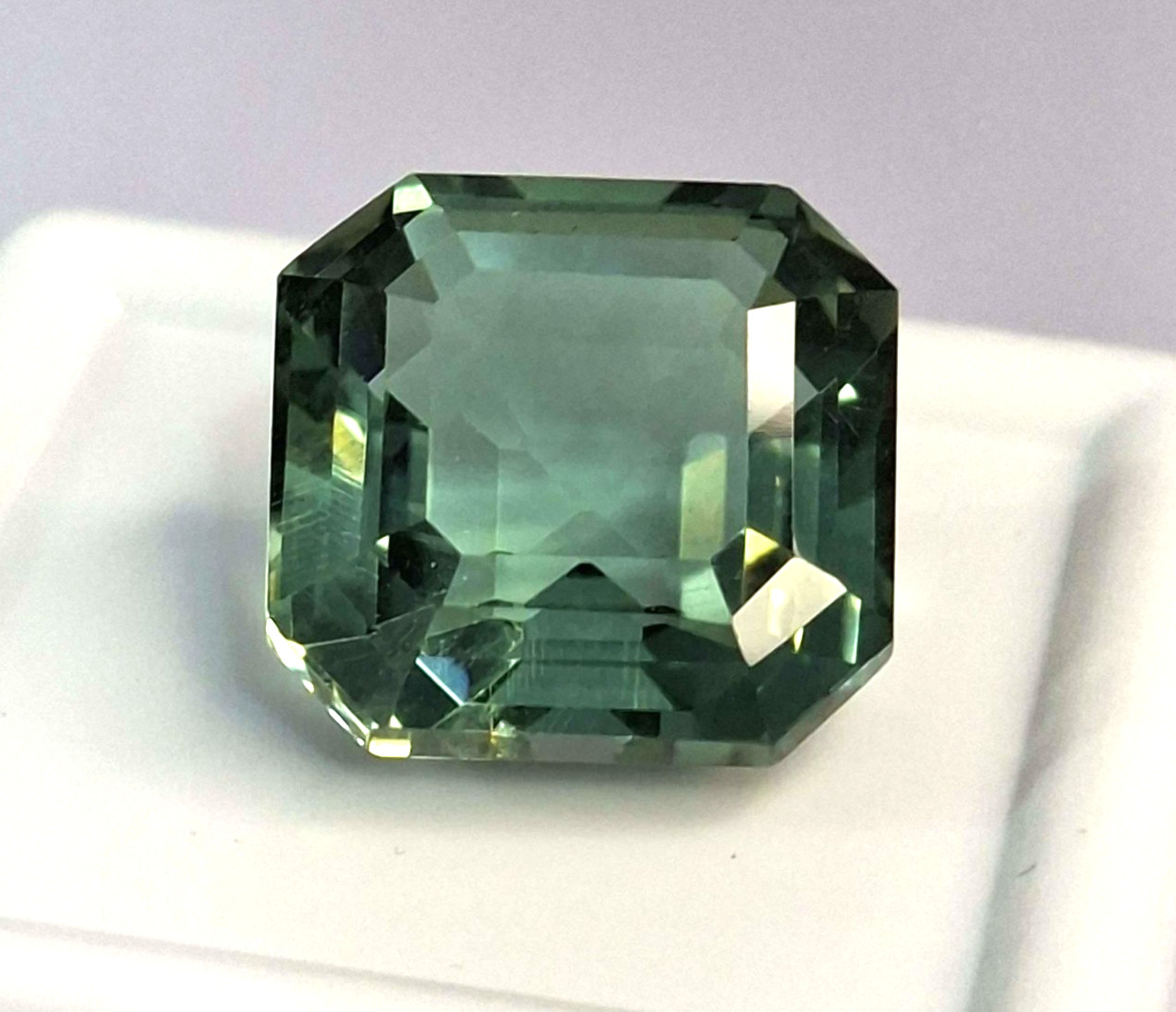 Sapphire Natural Green Asscher Cut 9-11 Ct Certified Loose Gemstone SP870