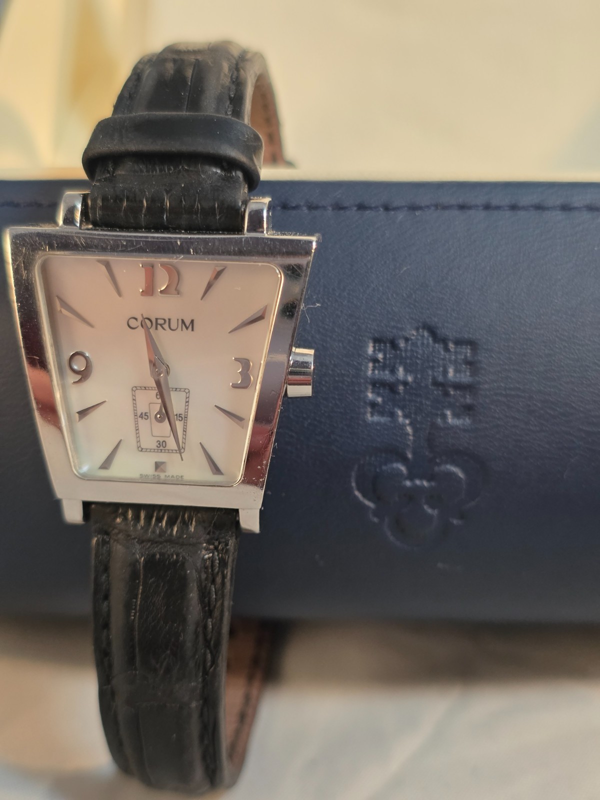Corum Trapeze 105.404.20 Mother of Pearl Dial Swiss Quartz Watch – With Box