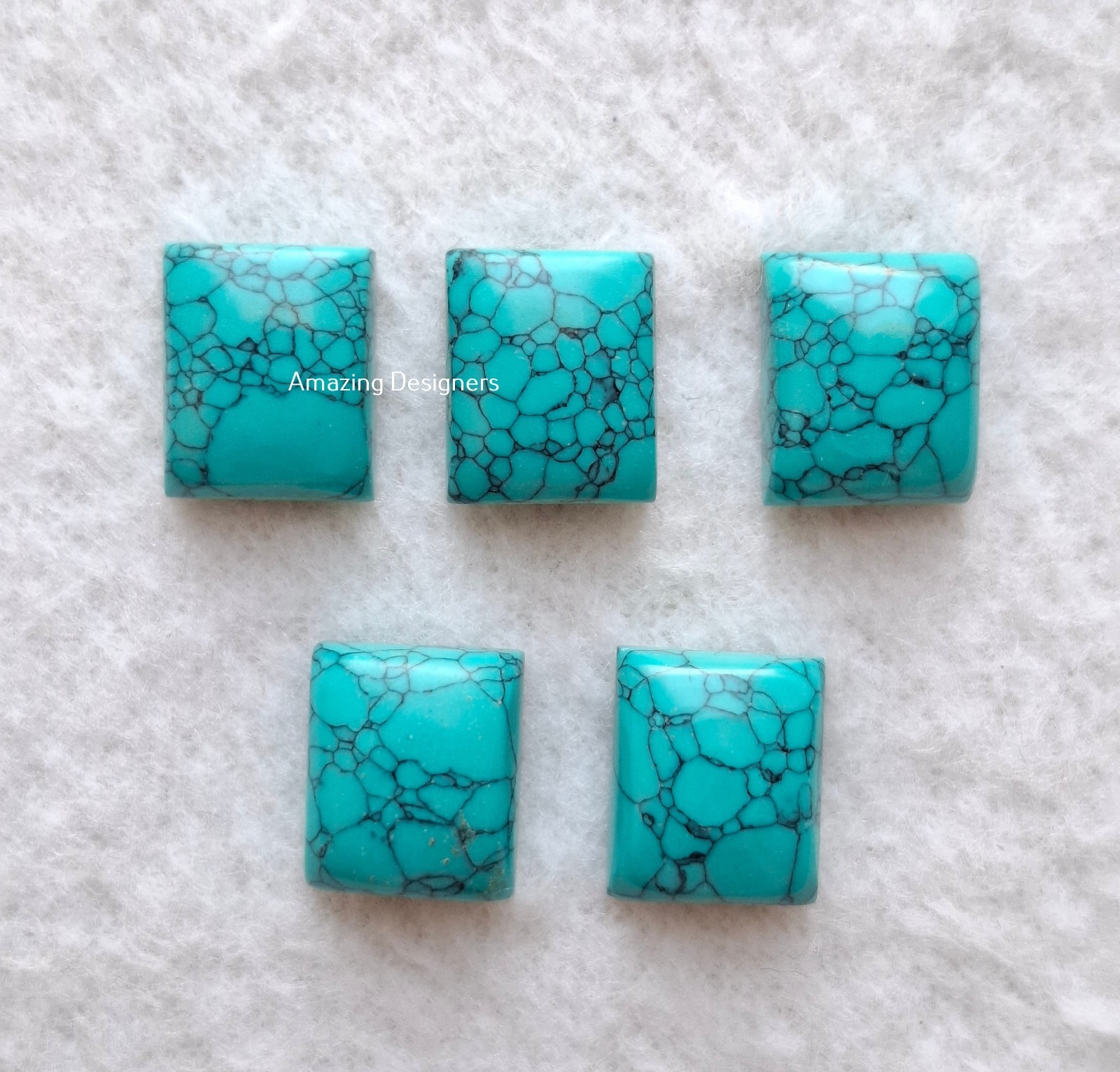 Synthetic Turquoise Rectangle Cabochon 6x8mm to 20x25mm Loose Gemstone