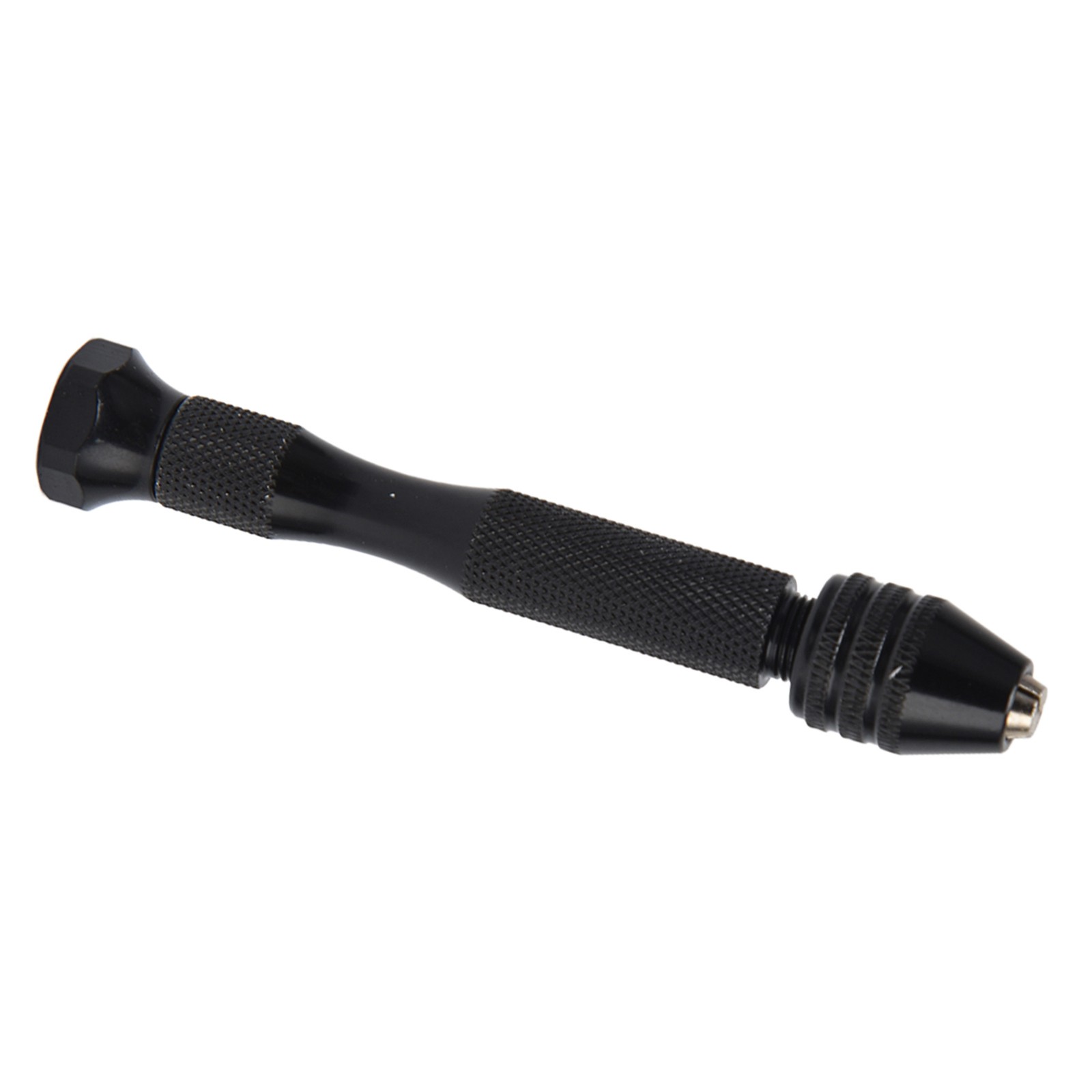 Pin Vise Hand Drill Mini Twist Drill 0.3-3.4mm Clamping (Black)
