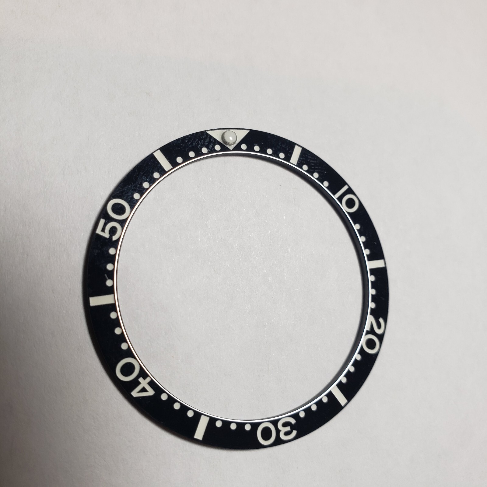 BLACK CERAMIC 38mm FULL LUME FLAT BEZEL INSERT for SEIKO With Pip