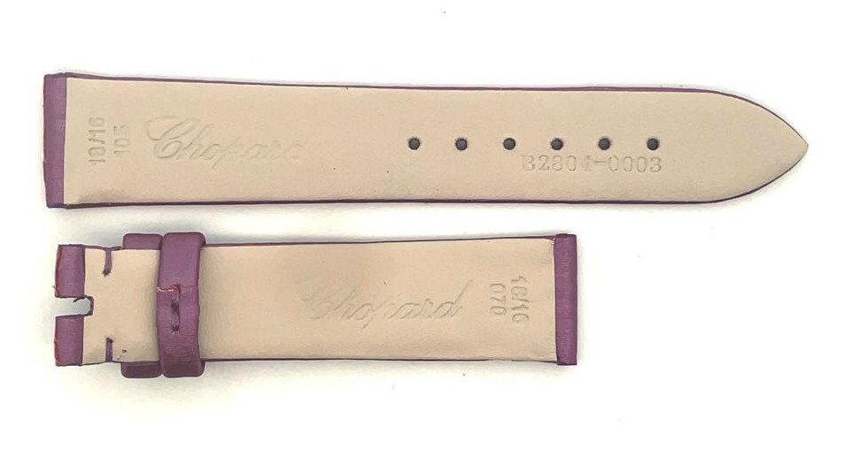 Chopard 18mm x 16mm Purple Satin Violet Watch Band Strap B2804-0003