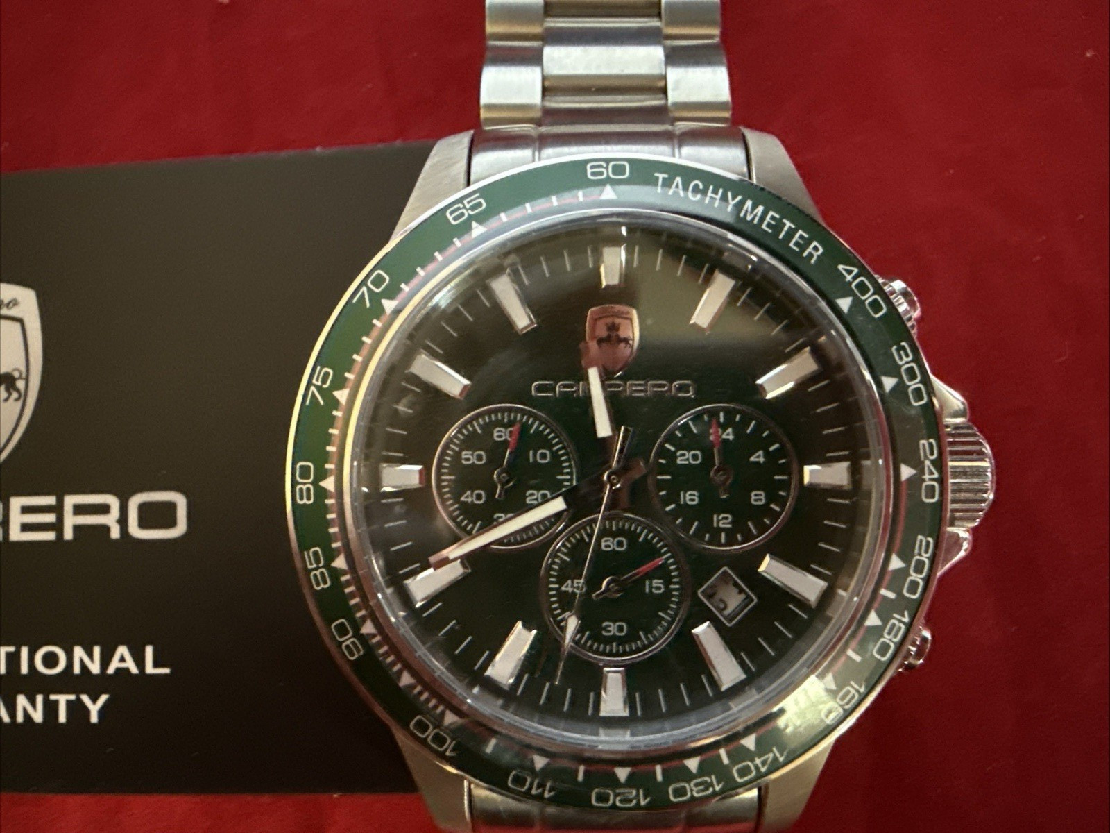 Carrero Subaquatic Green Dial, Bezel Chrono ref. CS866GNRD