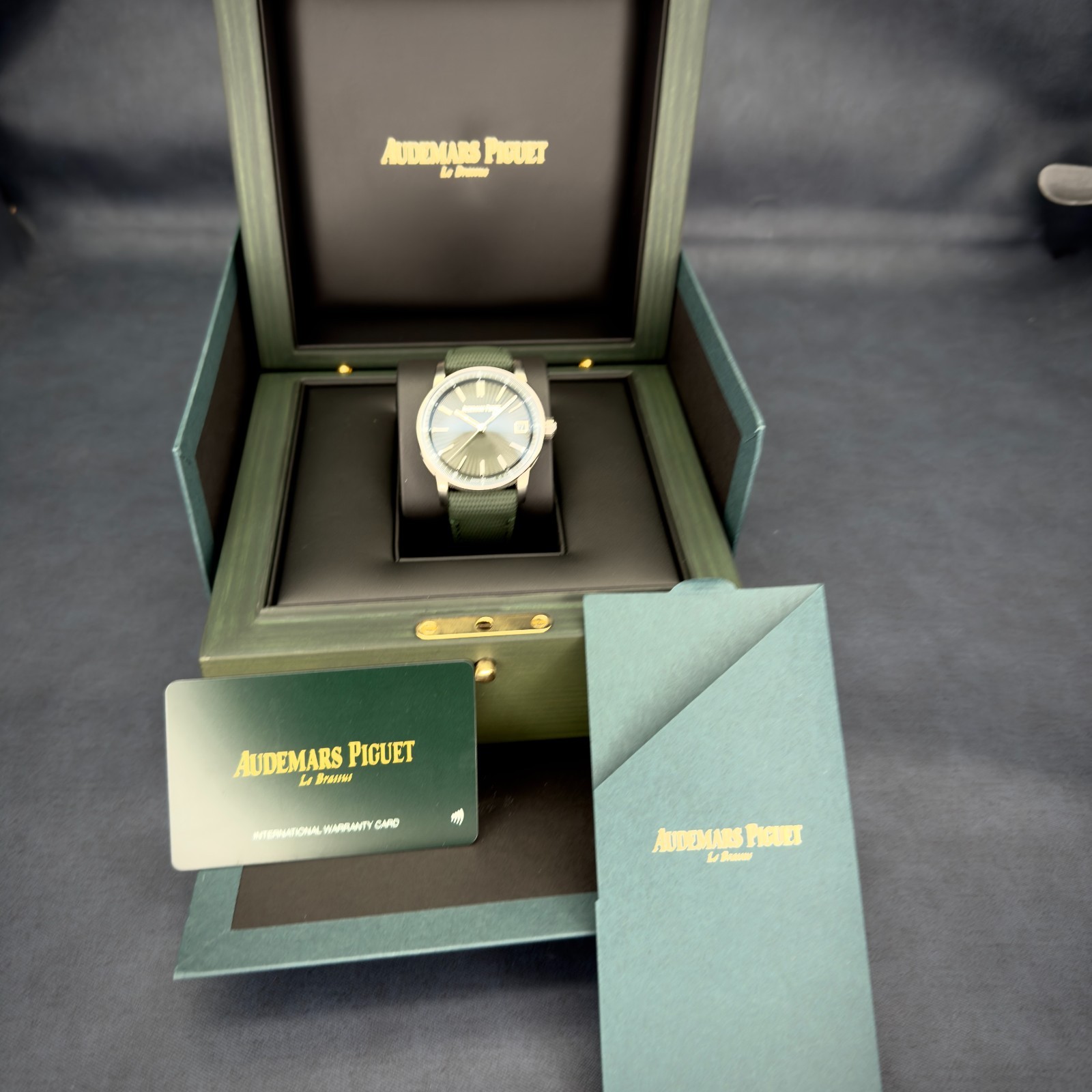 Audemars Piguet CODE 11.59 15210ST.OO.A056KB.01 Green Dial Steel Full Set 2024