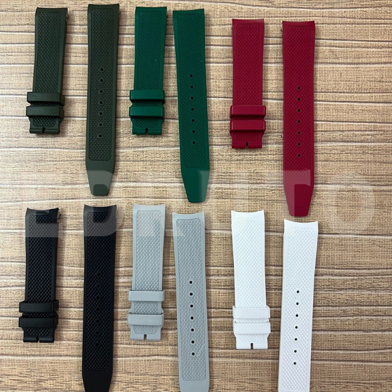 Fit for IWC Portugieser IW358312 IW371607 FKM Vulcanized Rubber Strap 20mm
