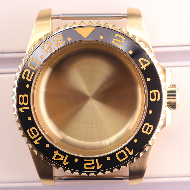40mm Stainless Watch Case Sapphire Bezel Insert For Seiko NH34 NH35 NH36 ETA2824