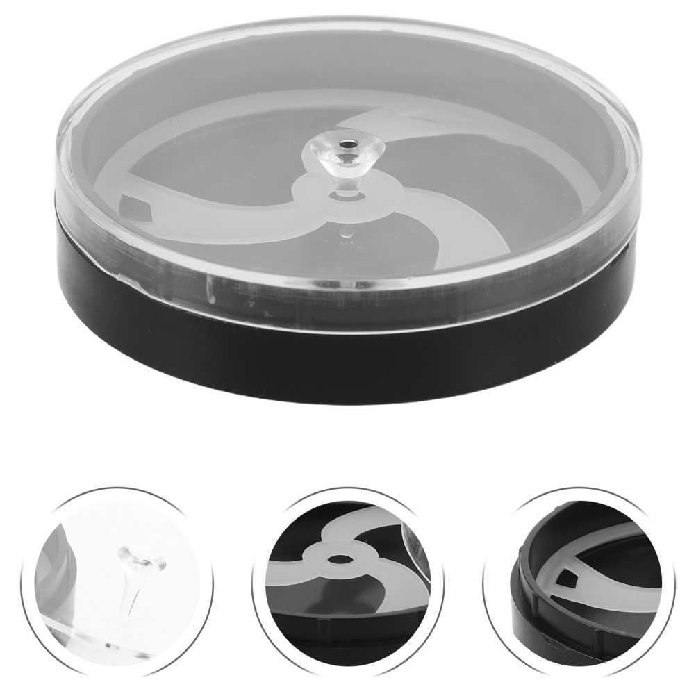 3Pcs Watch Accessories Storage Boxes Black Plastic Shock Absorption Dust Covers