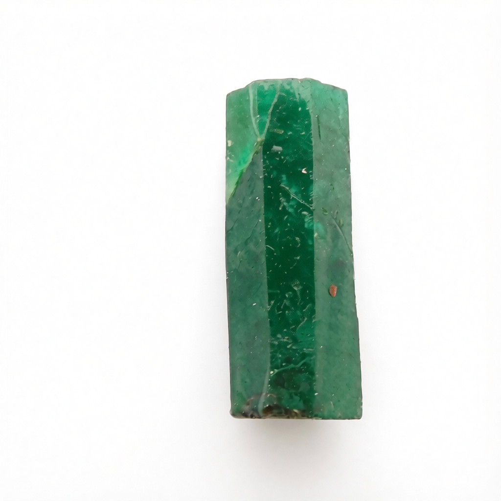 Natural Green Emerald Rough Gemstone 400 Ct, Uncut Certified Emerald Rough